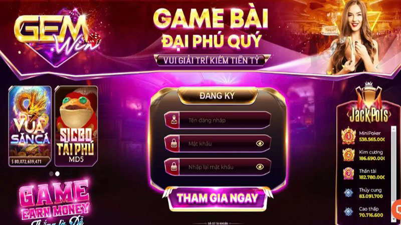 Các Trò Chơi Nổi Bật tại gemwin